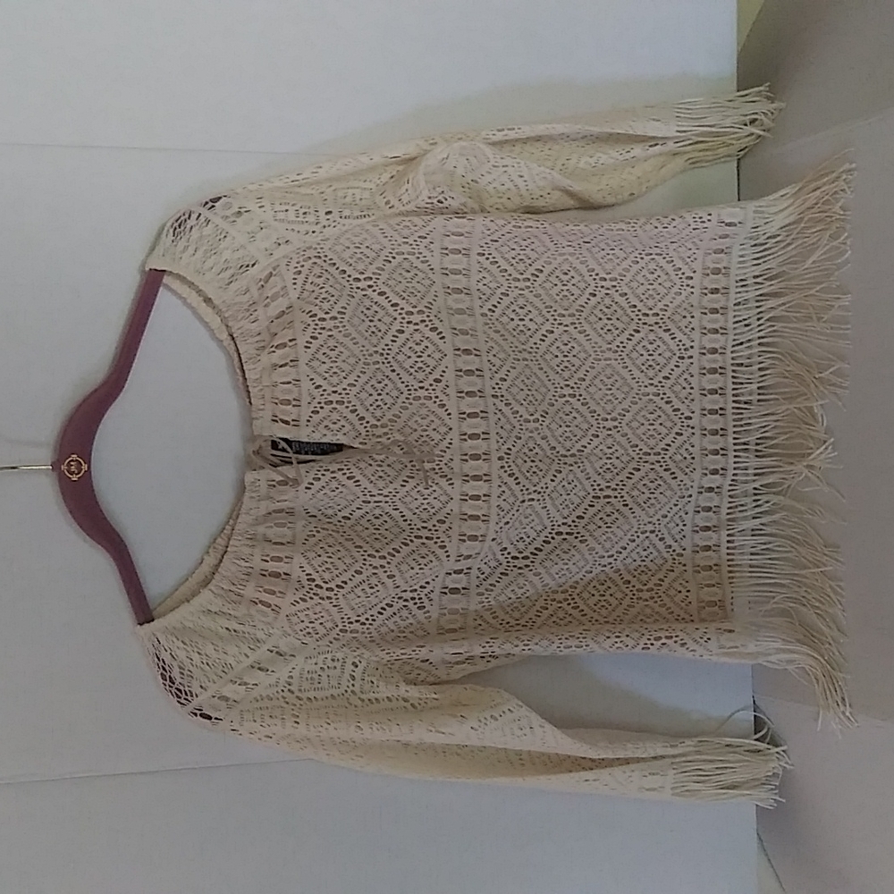 Mixit Retro fringed top  SZ S NWOT